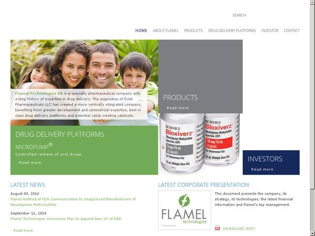 Flamel technologies