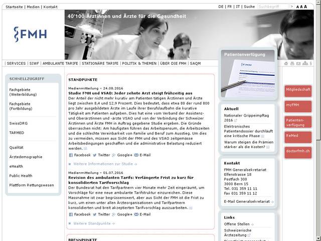 Fmh - fédération des médecins suisses -