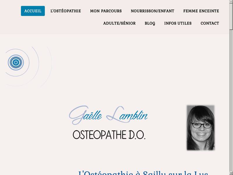 Gaëlle LAMBLIN : Ostéopathe à Sailly sur la Lys