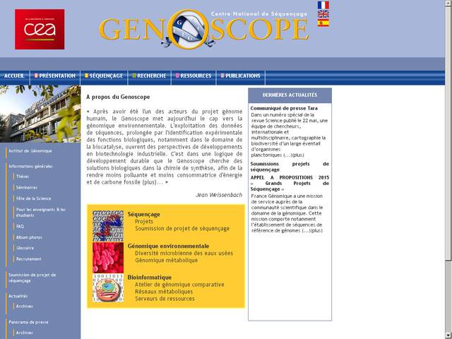 Génoscope - centre national de séquençage (cns)