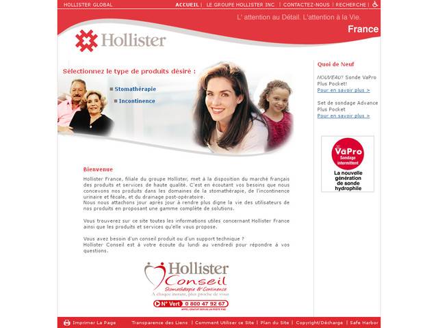 Hollister incorporated home page