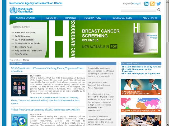 Iarc, international agency for research on cancer