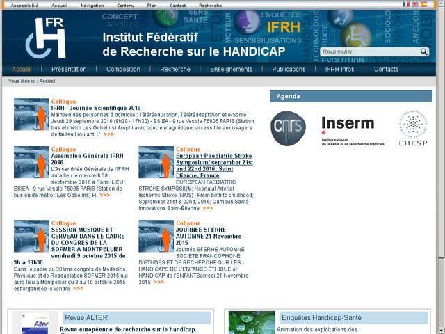 Ifrh, institut fédératif de recherche sur le handicap