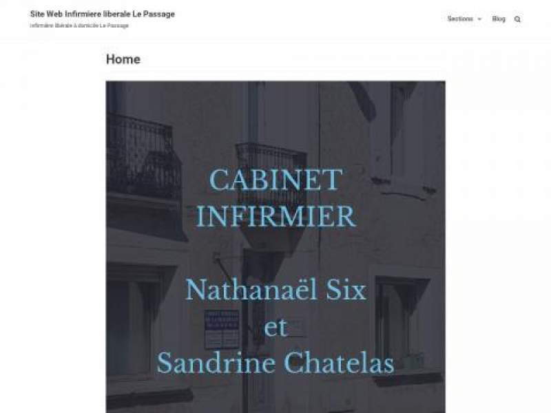 Nathanaël SIX et Sandrine Chatelas Soins infirmiers