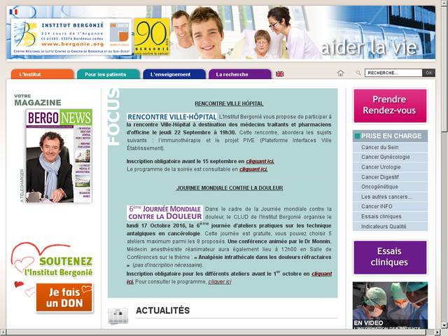 Institut bergonié, centre régional de lutte contre le cancer de bordeaux et du sud-ouest.