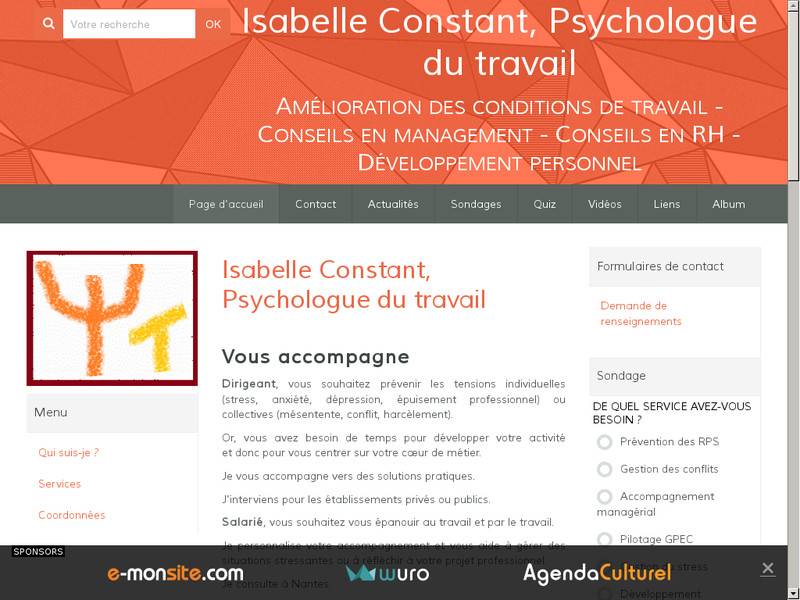 Isabelle Constant, Psychologue du travail