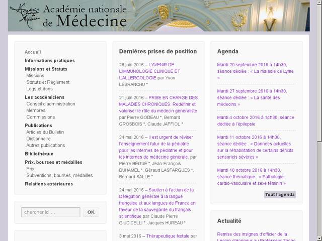L?académie de médecine