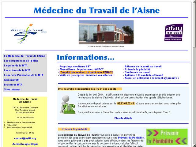 La médecine du travail de l'aisne