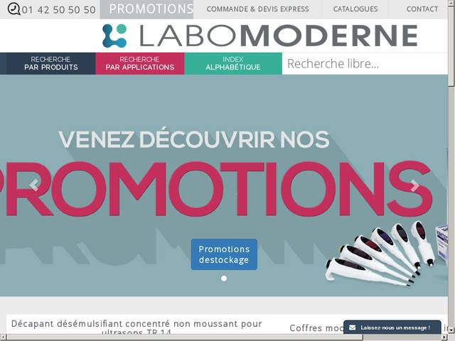 Labo-moderne - matériel et instrumentation de 
laboratoire et d'industrie