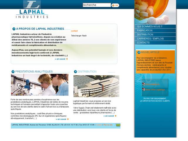 Laboratoires laphal - home page
