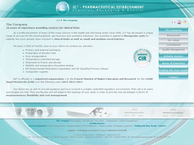 Lc² - laboratoire de conditionnement de lots cliniques