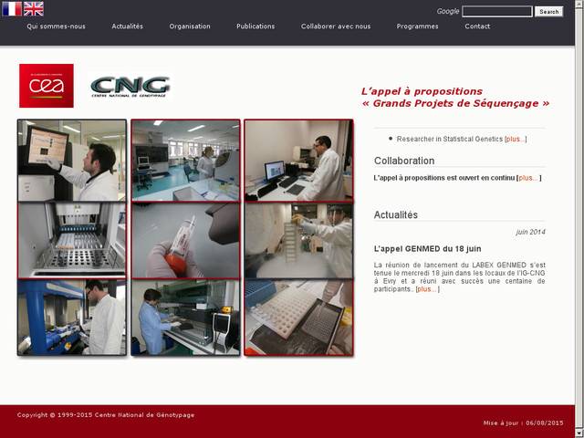 Le centre national de génotypage (cng)