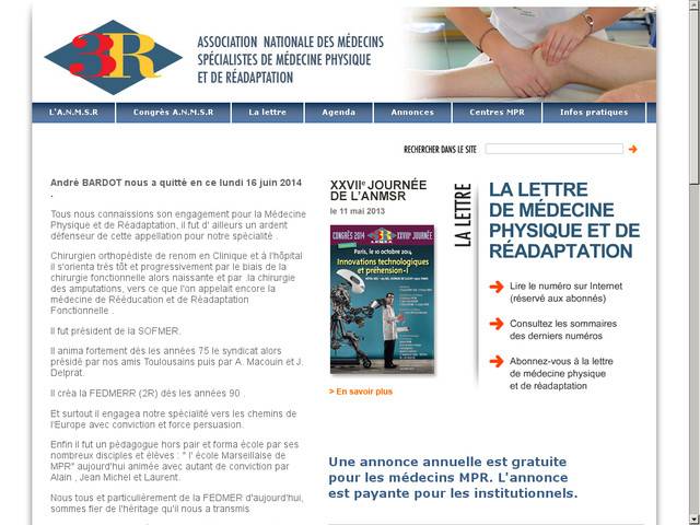 Le site de la médecine physique et de réadaptation