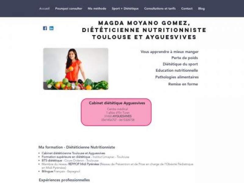 Magda MOYANO GOMEZ - Diététicienne Nutritionniste