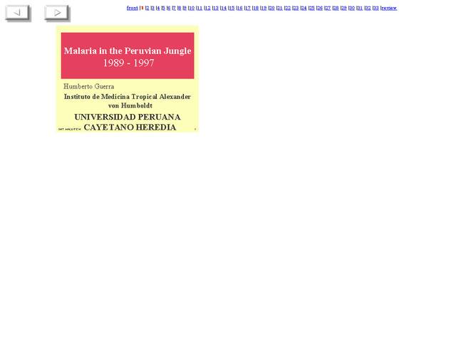 Malaria in the peruvian jungle, 1989-1997