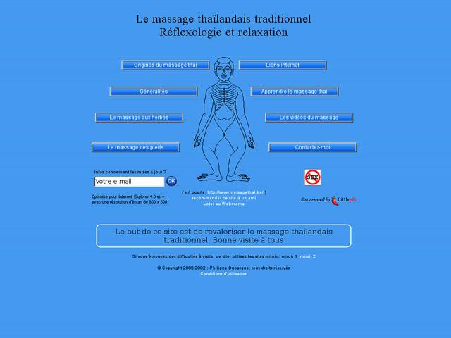 Massage thaïlandais, réflexologie et relaxation selon 
l'école de wat po