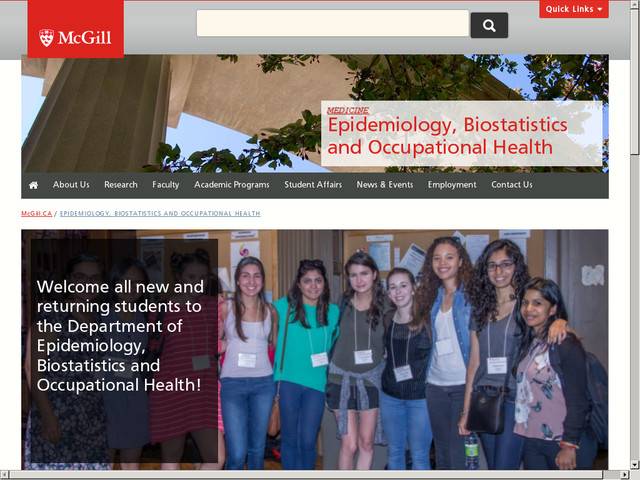 Mcgill epidemiology & biostatistics