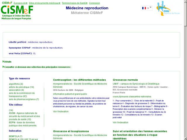 Médecine de la reproduction en france et francophonie