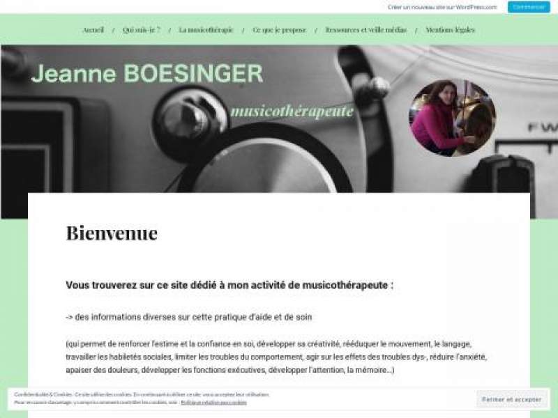 Jeanne BOESINGER Musicothérapeute