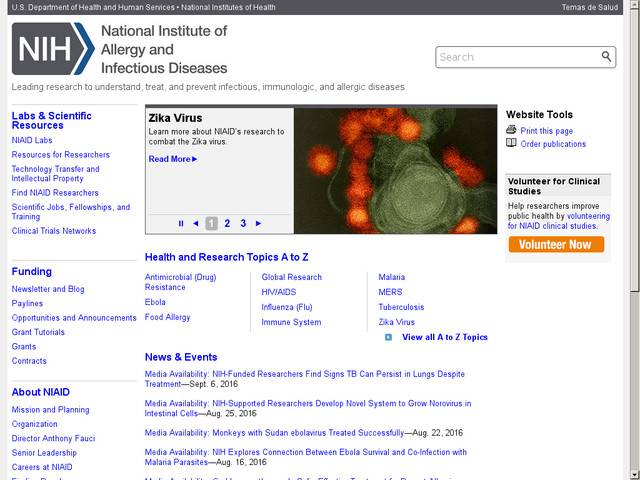 National institute of allergy and infectious diseases.
