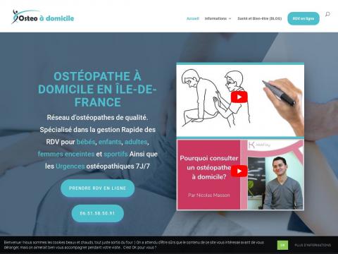 Nicolas Masson ostéopathe D.O à domicile dans le 92, le 78 et Paris