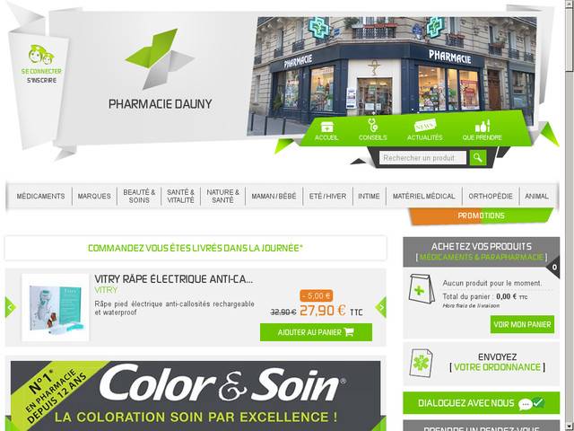 Www.pharmacie-dauny-paris17.mesoigner.fr