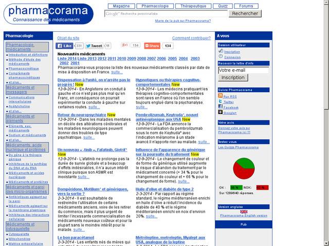 Pharmacorama - connaissance des médicaments - 
pharmacologie