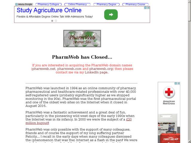 Pharmacy information on the internet