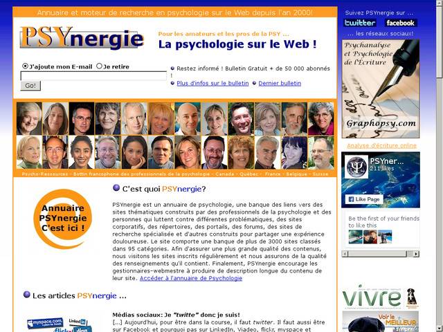 Psynergie, annuaire de psychologie