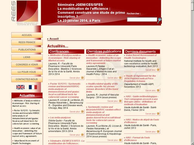 Rees réseau d'evaluation en economie de la santé