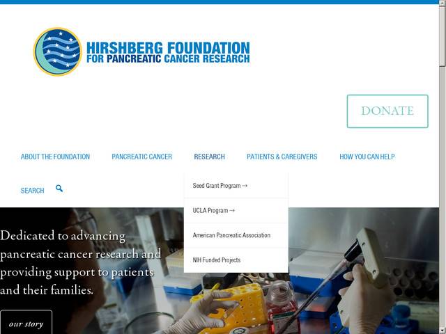 Ronalds hirshberg foundation for pancreatic cancer 
research