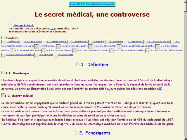 Secret médical : une controverse