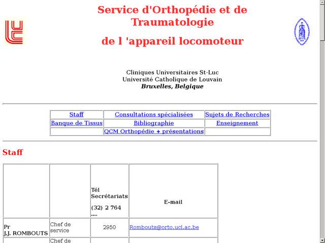 Service d'orthopédie et de traumatologie de l'appareil locomoteur