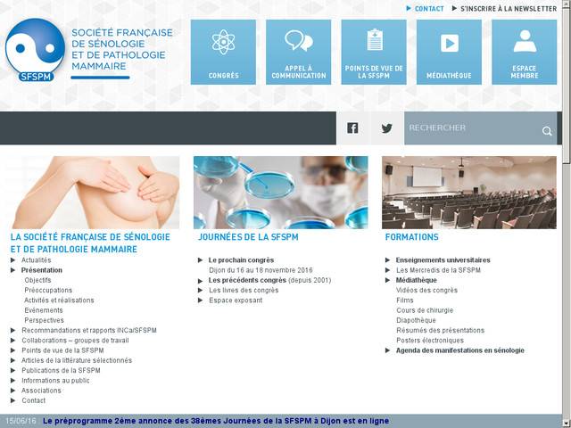 Société française de sénologie et de pathologie 
mammaire