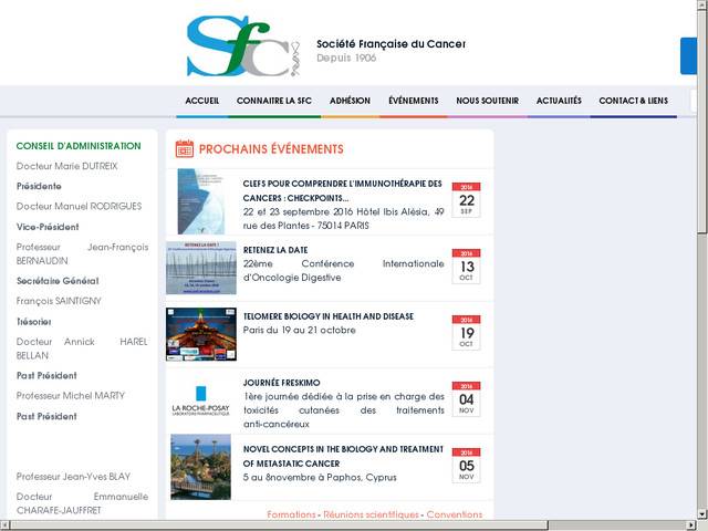 Société française du cancer, sfc