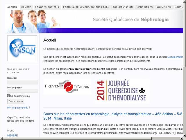 Société québécoise de néphrologie