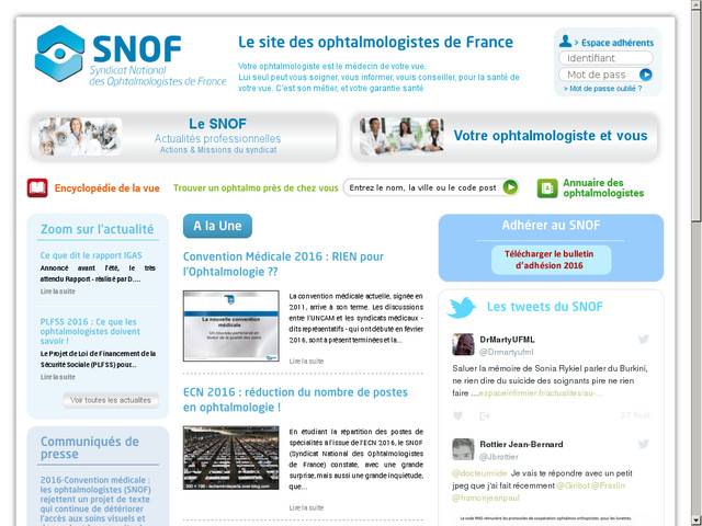 Syndicat national des ophtalmologistes de france