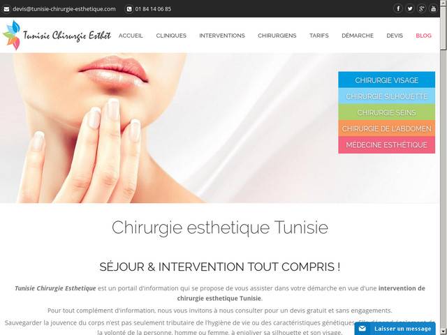 Chirurgie esthetique tunisie