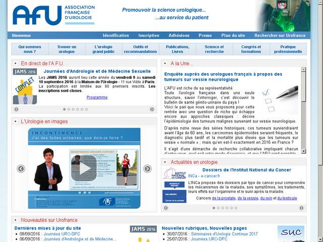 Urofrance, le site français de l'urologie