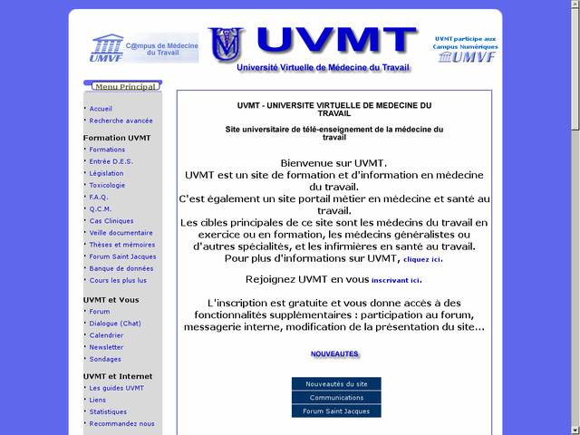 Uvmt - université virtuelle de médecine du travail