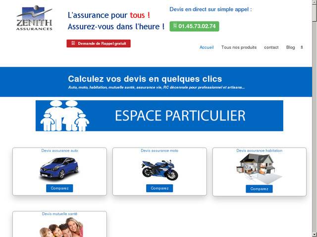 Comparateur assurance et devis assurance auto, moto, habitation, décennale et mutuelle santé