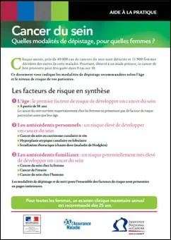 Dépistage du cancer du sein : des ressources actualisées pour les professionnels de santé