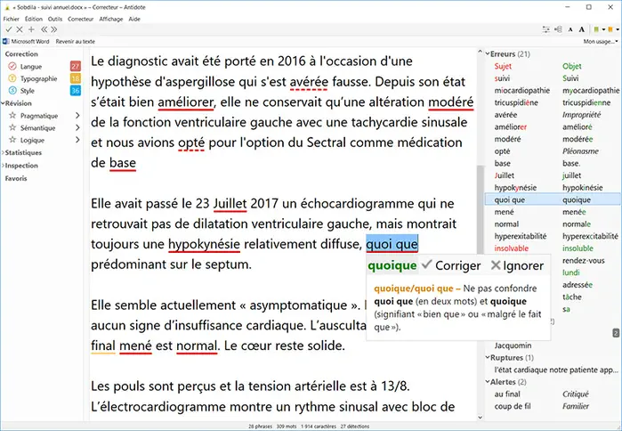 Correction de textes médicaux : Mysoft lance une nouvelle version de son glossaire médical pour Antidote 10