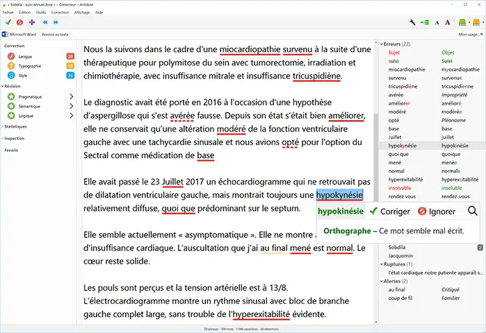 Correction de textes médicaux : Mysoft lance une nouvelle version de son glossaire médical pour Antidote 10