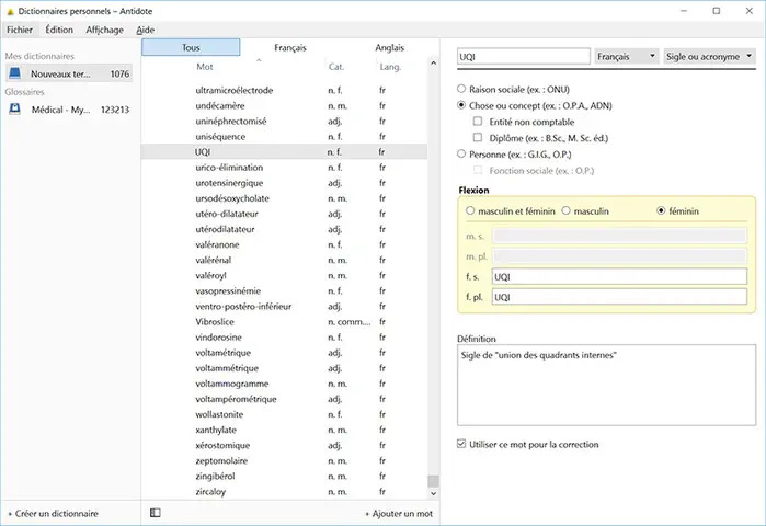 Correction de textes médicaux : Mysoft lance une nouvelle version de son glossaire médical pour Antidote 10