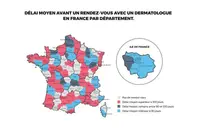 95 jours de délais moyen en France pour une consultation en dermatologie