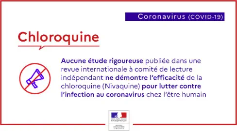 #coronavirus : la chloroquine aurait montré son efficacité dans le traitement d’une centaine de patients positifs en Chine