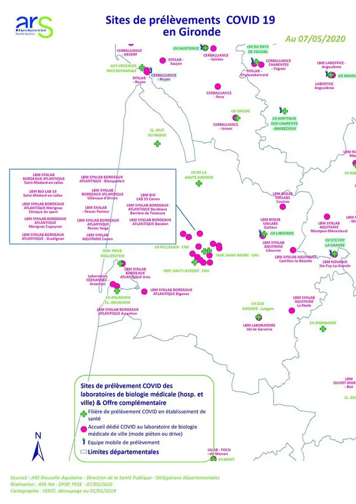 Dépistage du coronavirus : le CHU de Bordeaux ouvre 3 « drives » et porte à 2400 par jour sa capacité de tests PCR