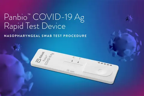 Le test rapide antigénique Panbio™ d’Abbott est désormais disponible en autotest