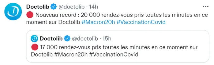 1,3 million de Français ont pris un rendez-vous de vaccination sur Doctolib en 14 heures